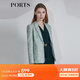 PORTS寶姿春夏新品女裝長(cháng)袖中長(cháng)夾克LM8J022MFQ087 綠色 XS (2)