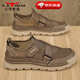 公牛世家男士網(wǎng)鞋2026夏季新款鏤空透氣一腳蹬鞋子防滑軟底網(wǎng)面防臭休閑鞋 卡其【網(wǎng)面透氣款】GN124101039 42 (運動(dòng)碼)