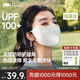 蕉下（beneunder）防曬口罩女防曬面罩防紫外線(xiàn)高顏值薄款臉基尼高山灰