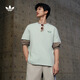 adidas經(jīng)典簡(jiǎn)約純棉運動(dòng)上衣短袖T恤男女夏季阿迪達斯官方三葉草   亞麻綠   M
