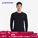 迪卡儂運動(dòng)T恤KIPRUN男士無(wú)縫長(cháng)袖跑步上衣打底衫-5334736