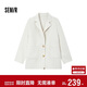森馬（Semir）外套女中長(cháng)款西裝領(lǐng)通勤寬松2024冬含羊毛雙面呢夾克109724108021