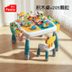 費樂(lè )（FEELO）兼容樂(lè )高大顆粒拼裝兒童玩具新年禮物生日男孩積木桌100105百變車(chē)
