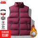 2026新款男女款運動(dòng)秋冬季棉服馬甲百搭休閑外套坎肩棉衣保暖背心 M66紅色 XL