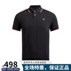 阿瑪尼男裝新款短袖POLO衫男士T恤棉質(zhì)經(jīng)典鷹標logo 黑色（8N1FB3） S （100-120斤）僅供參考