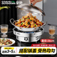 皇馳防風(fēng)固體酒精爐火鍋專(zhuān)用鍋家用火鍋家用干鍋戶(hù)外露營(yíng)不銹鋼