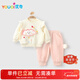 優(yōu)奇嬰兒衣服女寶寶春秋長(cháng)袖套裝嬰幼兒早秋長(cháng)袖長(cháng)褲分體兩件套外出