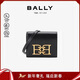 BALLY 巴利女士牛皮單肩包錢(qián)包錢(qián)夾金屬 6236554 黑色 【新年禮物】