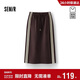 森馬（Semir）[商場(chǎng)同款]半身裙女松緊腰長(cháng)裙2025秋季運動(dòng)風(fēng)直筒裙101525120004
