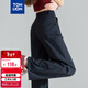 唐獅（TonLion）2025夏女工裝褲薄款寬松褶皺直筒休閑褲