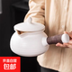 紫砂壺圍爐煮茶罐罐茶奶茶家用室內戶(hù)外陶瓷中藥煮茶壺耐高溫煮茶 螺絲紋白汝大號壺