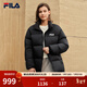 FILA 斐樂(lè )情侶款羽絨服冬季新款防潑水防污漬兩面穿RGB多彩羽絨 正黑色-BK 2XL 185/104A/XXL