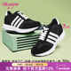 赫升【新款】隱形內增高女鞋7CM經(jīng)典百搭休閑鞋厚底舒適老爹鞋運動(dòng)鞋 黑色W3W268D021DH2 39