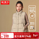 坦博爾羽絨馬甲輕壓短款休閑立領(lǐng)背心羽絨服女外套TD236006 奶茶棕 XL (175)