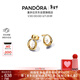 潘多拉（PANDORA）ESSENCE不哭橢圓珍珠耳釘鏡面波浪流動(dòng)美感優(yōu)雅生日禮物送女友