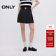 ONLY2025秋季新款學(xué)院風(fēng)復古A字百褶裙短裙半身裙女|125116005 H1Z 黑色 XS (155) 60A