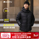 君羽戶(hù)外羽絨服800高蓬白鵝絨男女加厚立襯連帽專(zhuān)業(yè)登山鵝絨服冷霧79 黑色 L （推薦136-150斤）