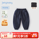 JELLYBABY[防褪色]男童秋冬牛仔褲小童冬天加絨束腳褲兒童運動(dòng)褲寶寶男孩 牛仔藍 100 CM