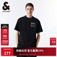 杰克·瓊斯（JACK&JONES） 百搭簡(jiǎn)約寬松做舊刺繡字母重磅純棉短袖T恤男裝225101024
