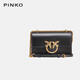 PINKO【品高】女包牛皮鏈條單肩通勤斜挎燕子包新年禮物100074A0F1