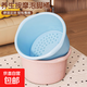 泡腳盆泡腳桶按摩足浴神器保溫養生加厚大洗腳桶家用 加大紫藕色【底部按摩+加厚卷邊】36*34*19 1個(gè)裝【學(xué)生黨宿舍用】