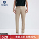 Navigare意大利小帆船免燙休閑褲男夏季薄款透氣小腳褲彈力百搭易打理長(cháng)褲 古巴砂 38 碼