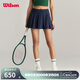 威爾勝（Wilson）官方夏季女士PLEATED透氣寬褶 帶底褲球袋 網(wǎng)球運動(dòng)半身裙 海軍藍 WW00311411DBC S /165/66A