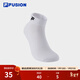 FILA FUSION斐樂(lè )潮牌情侶款低腰襪秋新款運動(dòng)襪簡(jiǎn)約舒適短襪 標準白-WT M
