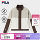 FILA 斐樂(lè )官方女士棉服2026春新款時(shí)尚休閑寬松拼色夾克保暖外套 深土色-BN M 165/84A/M