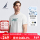 諾帝卡（NAUTICA）【商場(chǎng)同款】男裝春夏新款涼感舒適休閑短袖圓領(lǐng)T恤男TO4204 白色1BW L