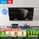 美的（Midea）揮手智控 免拆自動(dòng)清洗 23m3大吸力 抽油煙機 一級能效 側吸式脫排吸油煙機家用可配燃氣灶 【23m3自?xún)粝礋煓C500pa靜壓】J25SPRO