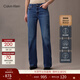 Calvin KleinJeans四季款女士美式潮流復古ck微彈藍色洗水寬松微喇牛仔褲 UN2-牛仔藍 28