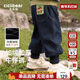 齊齊熊 男童牛仔褲加絨冬季加厚褲子中小童寶寶長(cháng)褲子男寶
