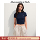 Abercrombie & Fitch【多色圓領(lǐng)T】經(jīng)典小麋鹿圖案女裝25夏季美式短袖T恤139-5272 海軍藍 S (165/88A)