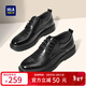 海瀾之家（HLA）男鞋商務(wù)休閑皮鞋男簡(jiǎn)約正裝德比鞋子男結婚新郎鞋 黑色 40