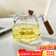 憶壺茶 茶壺玻璃泡茶壺耐高溫煮茶壺大容量煮茶器茶具套裝 【透明】棱之壺650ML