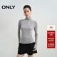ONLY2025秋季新款質(zhì)感純色軟糯親膚修身高領(lǐng)針織衫女|125324018 G19 淺灰紗色 M