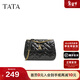 他她（TATA）法式菱格鏈條包女包包休閑單肩包斜挎包春季新款X3426AX5 黑色 F