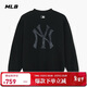 MLB衛衣男女情侶款老花圓領(lǐng)套頭秋冬長(cháng)袖運動(dòng)外套3AMTM0654-50BKS-M