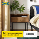 宜家（IKEA）RADMANSO拉曼斯床邊桌帶抽屜床頭柜家用臥室 褐色/胡桃木紋床邊桌