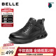 百麗（Belle）男鞋羊皮面厚底健步鞋2025秋新款商場(chǎng)同款休閑運動(dòng)鞋D1E10CM5 黑單里D1E16（高幫款） 42 (260mm)