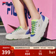 斐樂(lè )（FILA）官方女鞋ROCK巖石鞋帆布鞋楊冪同款夏新款時(shí)尚休閑鞋 白棉花糖/炫目藍-MD 36.5