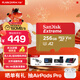 閃迪（SanDisk）TF(MicroSD)內存卡 A2 V30 U3行車(chē)記錄儀 運動(dòng)相機無(wú)人機監控存儲卡 256GB TF卡-極速金卡