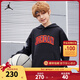 NIKE JORDAN耐克AJ童裝男童衛衣冬季380克加厚兒童上衣 正黑色 160 /76 【建議身高152-158cm】