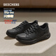 斯凱奇（Skechers）新年禮物閃穿休閑皮鞋男2026新款春季一腳蹬百搭通勤商務(wù)鞋205656