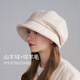 卡蒙（Kenmont）綿羊毛貝雷帽女款時(shí)尚洋氣2025新款大頭圍顯臉小畫(huà)家帽5308
