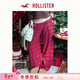 HOLLISTER【經(jīng)典爆款】美式法蘭絨LOGO格子褲25秋冬女裝346-5098 紅色格子 M 165/74A 標準版