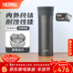 膳魔師（THERMOS）鈦杯純鈦保溫杯辦公咖啡杯戶(hù)外露營(yíng)茶杯定制團購水杯生日禮物TCTC 太空灰【升級鈦茶隔】 530ml