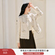 香影高級感小香風(fēng)外套女短款2026春季新款法式氣質(zhì)名媛風(fēng)精致上衣 米白 L