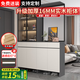 優(yōu)慕帝【全實(shí)木】入戶(hù)玄關(guān)柜客廳隔斷柜置物架儲物柜門(mén)口屏風(fēng)柜鞋柜一體 左柜【深灰色+暖白】140*35*200